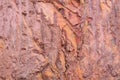 Texture of mountain showing red soil and rock Royalty Free Stock Photo