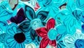 texture with multi-colored flower pattern Royalty Free Stock Photo