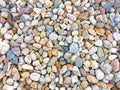 Texture of multicolored gravel Royalty Free Stock Photo