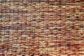 Texture of native thai style weave sedge mat background Royalty Free Stock Photo