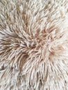 The texture of white natural fluffy soft fabric. Close-up