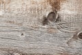 Texture of natural old wooden weathered board with crack lines, curves, swirls. Close-up. Aged grunge surface. For Royalty Free Stock Photo