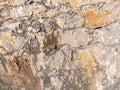 The texture of natural rock, the surface of natural stone, and the pattern of steppingstone Royalty Free Stock Photo