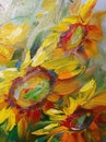 Texture oil painting, flowers, art, painted color image, paint,