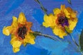 Texture oil painting, flowers art, painted color image, paint wallpaper and backgrounds canvas Royalty Free Stock Photo