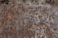 The texture of old rusty cracked painted metal surface Royalty Free Stock Photo