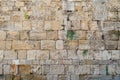 Texture of an old and ancient stone wall closeup Royalty Free Stock Photo