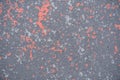 Texture of old asphalt with red drops Royalty Free Stock Photo