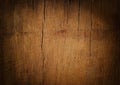 Texture of old brown cracked wood. Natural background. Royalty Free Stock Photo
