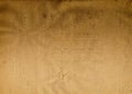 Texture of old brown or yellow paper with scratches. Texture of retro paper, parchment