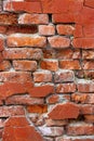 Texture of old crumbling brick wall Royalty Free Stock Photo