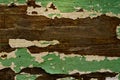 Texture of an old, damaged paintwork on wood. The texture of the old wood.