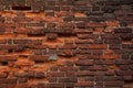 Texture of old damaged red brick wall Royalty Free Stock Photo