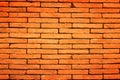 Texture old dark brown and red brick wall background. Royalty Free Stock Photo