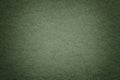 Texture of old dark green paper background, closeup. Structure of dense deep bluish cardboard Royalty Free Stock Photo