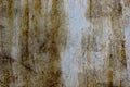Texture of an old, dirty, rusty, scratched and stained metal sheet once covered with paint Royalty Free Stock Photo