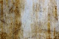 Texture of an old, dirty, rusty, scratched and stained metal sheet once covered with paint Royalty Free Stock Photo