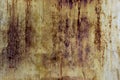 Texture of an old, dirty, rusty, scratched and stained metal sheet once covered with paint Royalty Free Stock Photo