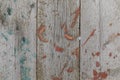 The texture of the old floor covered with stains of paint Royalty Free Stock Photo