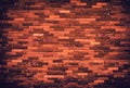 Texture of old grunge brick wall background. Vignette effect. Royalty Free Stock Photo