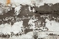 Texture of old light wall with peeling white paint Royalty Free Stock Photo