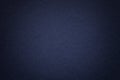 Texture Of Old Navy Blue Paper Background, Closeup. Structure Of Dense Cardboard