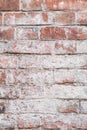 texture of old red brick wall on an abandoned building Royalty Free Stock Photo