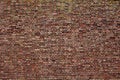 Texture of the Old Red Brickwork. Background image based on the fortress Brick Wall of the Kolomna Kremlin