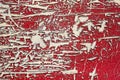 Texture of the old red color car peeling off. Royalty Free Stock Photo