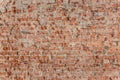 Texture of the old red-orange brick wall, background Royalty Free Stock Photo
