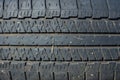 Texture, old rubber car tire. Royalty Free Stock Photo