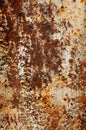 Texture of an old rusted metal iron sheet. Rust texture backdrop Royalty Free Stock Photo