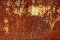 Texture of an old rusted metal iron sheet. Rust texture backdrop Royalty Free Stock Photo