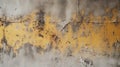 Texture of old rustic wall covered with yellow and gray stucco Royalty Free Stock Photo