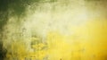 Texture of old rustic wall covered with yellow and green stucco Royalty Free Stock Photo