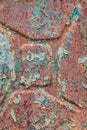 Texture of an old rusty gasoline canister Royalty Free Stock Photo