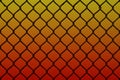 Texture of an old and rusty metal mesh on a neutral colored back Royalty Free Stock Photo