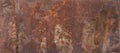 The Texture Of The Old Rusty Metal Plate. HD Panorama Royalty Free Stock Photo