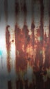 Texture of old rusty zinc wall abstract metal vintage background. Royalty Free Stock Photo