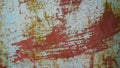 Texture of old steel wall, Stain and chipped paint on iron surface, Peeling color, Dirty background wallpaper. Royalty Free Stock Photo