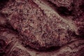 Texture of old stone wall closeup. Spectacular place for your inscription. Great design for any purpose. Photo toned in reddish Royalty Free Stock Photo