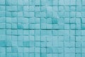 Texture of old tile wall. Background of Wall fragment with uneven tile Royalty Free Stock Photo