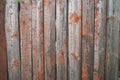 Texture of old vintage planks with shabby orange paint Royalty Free Stock Photo