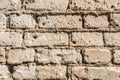 Texture of the old wall of brick blocks, scattered brick and brickwork, architecture abstract background Royalty Free Stock Photo