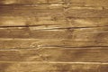 Old weathered cracked brown wood board texture, knotted wood grain. Rustic background Royalty Free Stock Photo