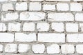 Texture of an old white brick wall with cement mortar. Background of silicate brick in the form of brick masonry of rectangular Royalty Free Stock Photo