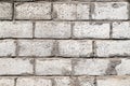An old white wall made of rough ceramsite concrete blocks as a background Royalty Free Stock Photo