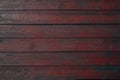 Texture of old wooden boards painted with red paint Royalty Free Stock Photo
