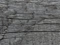Texture of old wooden planks cracked.