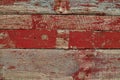 Texture of old wooden planks with red paint Royalty Free Stock Photo